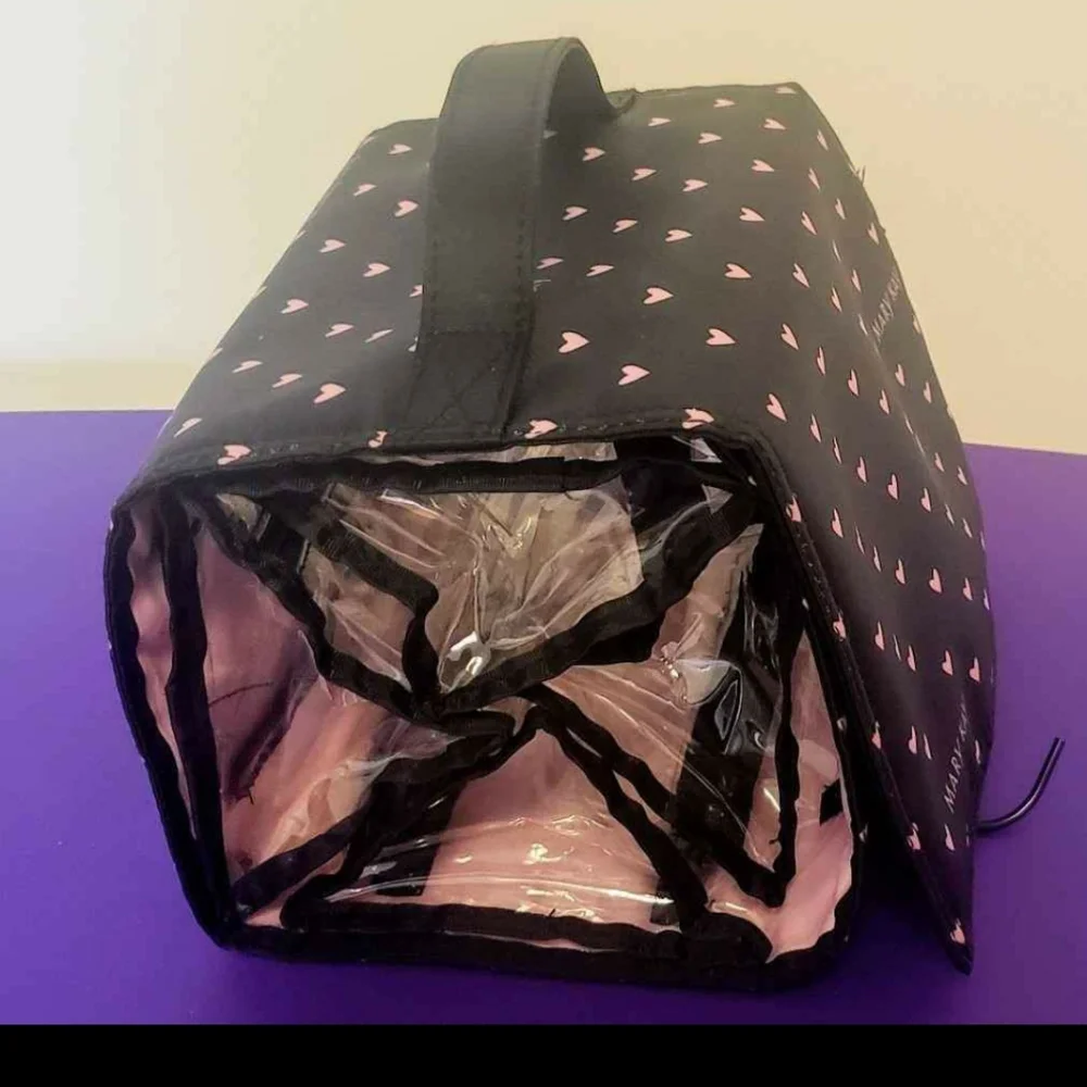 Mary Kay Black and Pink Heart Makeup Organizer